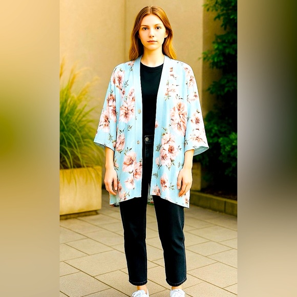 BOG Collective Floral Kimono XS/S - Picture 1 of 6